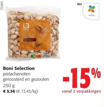 Colruyt Boni selection pistachenoten geroosterd en gezouten aanbieding