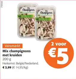 Colruyt Mix champignons met kruiden aanbieding