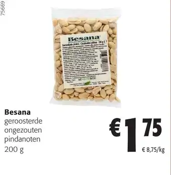 Colruyt Besana geroosterde ongezouten pindanoten aanbieding