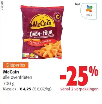 Colruyt McCain alle ovenfrieten aanbieding