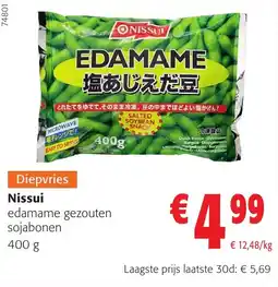 Colruyt Nissui edamame gezouten sojabonen aanbieding