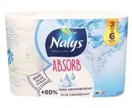 Colruyt Nalys toiletpapier absorb aanbieding