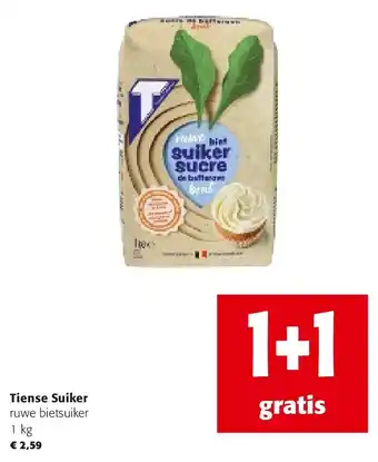 Colruyt Tiense Suiker ruwe bietsuiker 1 kg aanbieding