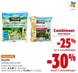 Colruyt Florette Kropsla met fijne kruiden 180 g aanbieding