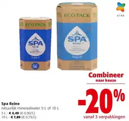 Colruyt Spa Reine natuurlijk mineraalwater 5 L aanbieding