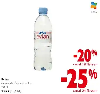 Colruyt Evian natuurlijk mineraalwater 50 cl aanbieding