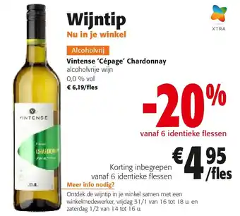 Colruyt Vintense ‘Cépage’ Chardonnay aanbieding