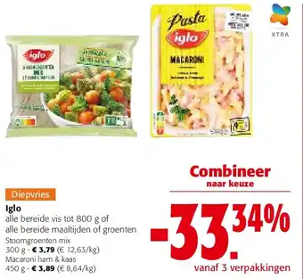 Colruyt Iglo Stoomgroenten mix 300 g aanbieding