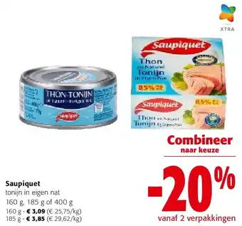 Colruyt Saupiquet tonijn in eigen nat aanbieding