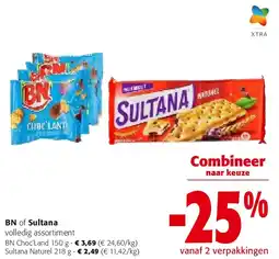 Colruyt BN of Sultana BN Choc’Land 150 g aanbieding