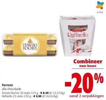 Colruyt Ferrero Ferrero Rocher 30 stuks 375 g aanbieding