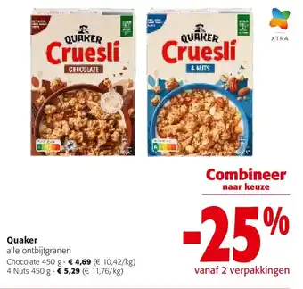 Colruyt Quaker Chocolate 450 g aanbieding