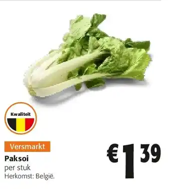 Colruyt Paksoi aanbieding