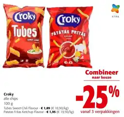 Colruyt Croky Tubes Sweet Chili Flavour aanbieding