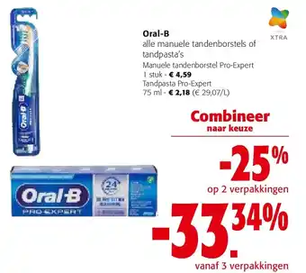 Colruyt Manuele tandenborstel Pro-Expert 1 stuk aanbieding