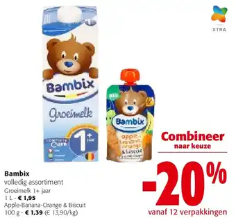 Colruyt Bambix Groeimelk 1+ jaar 1 L aanbieding