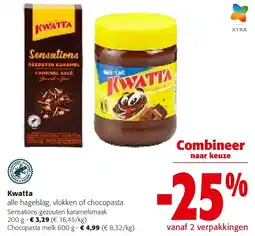 Colruyt Kwatta Sensations gezouten karamelsmaak 200 g aanbieding