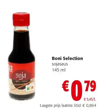 Colruyt Boni Selection sojasaus 145 ml aanbieding