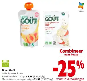 Colruyt Good Goût Banaan-abrikoos 120 g aanbieding