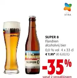 Colruyt SUPER 8 Flandrien alcoholvrij bier aanbieding