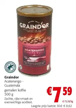 Colruyt Graindor Acatenango - Guatemala gemalen koffie 500 g aanbieding