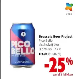 Colruyt Brussels Beer Project Pico Bello alcoholvrij bier 0,3 % vol 33 cl aanbieding