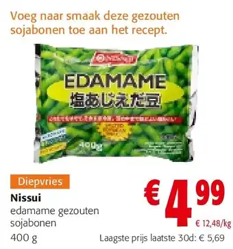 Colruyt Nissui edamame gezouten sojabonen 400 g aanbieding