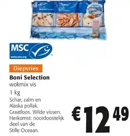 Colruyt Boni Selection wokmix vis 1 kg aanbieding