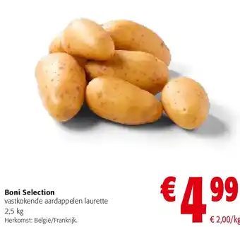 Colruyt Boni Selection vastkokende aardappelen laurette 2,5 kg aanbieding