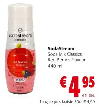 Colruyt SodaStream Soda Mix Classics Red Berries Flavour 440 ml aanbieding