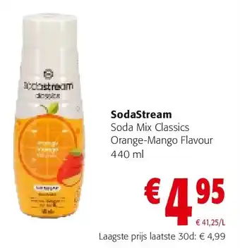 Colruyt SodaStream Soda Mix Classics Orange-Mango Flavour 440 ml aanbieding