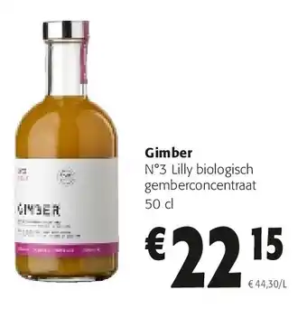 Colruyt Gimber N°3 Lilly biologisch gemberconcentraat 50 cl aanbieding