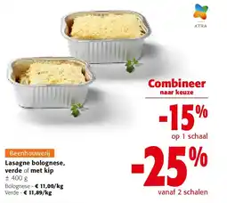 Colruyt Lasagne bolognese, verde of met kip ± 400 g aanbieding