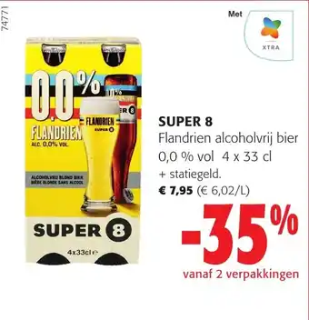 Colruyt Super 8 Flandrien alcoholvrij bier aanbieding