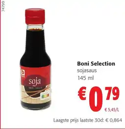 Colruyt Boni Selection sojasaus aanbieding