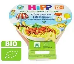 Colruyt Hipp alfabetpasta met bolognesesaus 12+maanden aanbieding