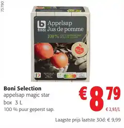 Colruyt Boni selection appelsap magic star box aanbieding