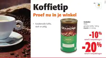 Colruyt Graindor moka gemalen koffie aanbieding