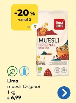 Bio Planet Lima muesli original aanbieding