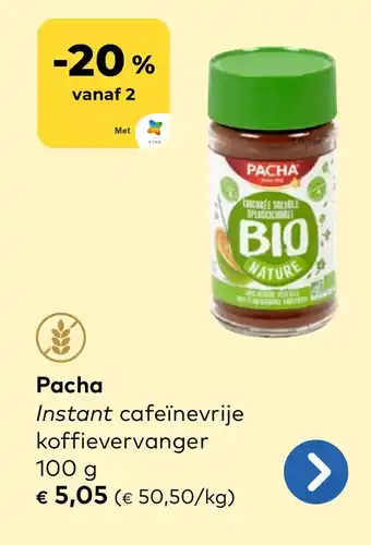 Bio Planet Pacha Instant cafeïnevrije koffievervanger aanbieding