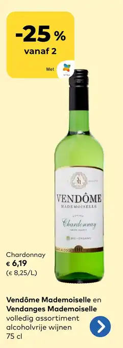 Bio Planet Vendôme mademoiselle en vendanges mademoiselle  chardonnay aanbieding