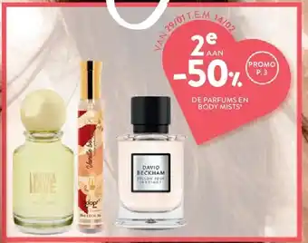 Di DE PARFUMS EN BODY MISTS aanbieding