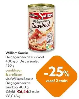 OKay William Saurin Dé gegarneerde zuurkool aanbieding