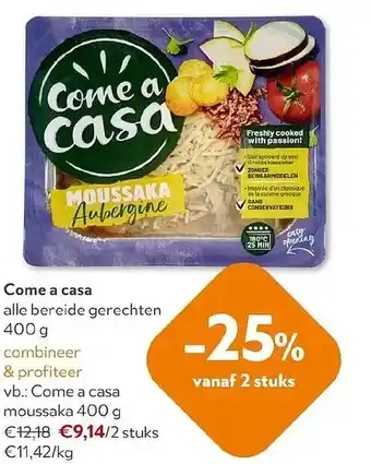 OKay Come a casa moussaka aanbieding