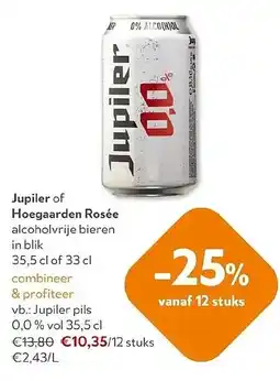 OKay Jupiler of Hoegaarden Rosée alcoholvrije bier aanbieding