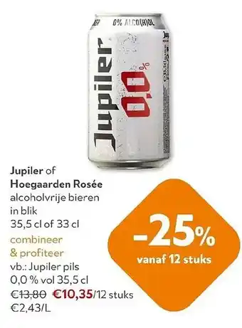 OKay Jupiler of Hoegaarden Rosée alcoholvrije bier aanbieding