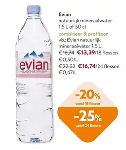 OKay Evian natuurlijk mineraalwater aanbieding