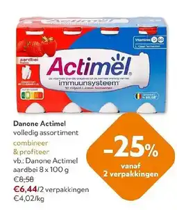 OKay Danone Actimel aardbei aanbieding