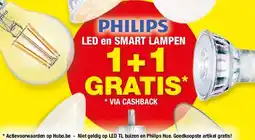 Hubo PHILIPS LED en SMART LAMPEN aanbieding