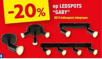 Hubo op LEDSPOTS “GABY” aanbieding